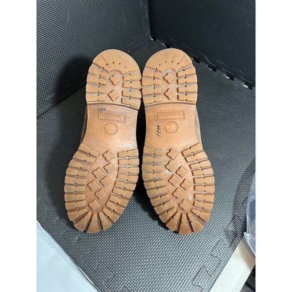 Timberland Woolrich Premium Zip Top Boots Brown Leather Plaid Lace Mens Size 12 - Picture 5 of 10